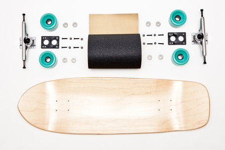 Hollywood geweer Vies Old school skateboard compleet 33.125" x 10" - blankskateboards premium  kwaliteit blanco skateboard decks en hardware