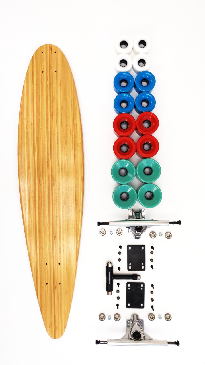 Blank longboard bamboo blankskateboards premium kwaliteit blanco skateboard decks en